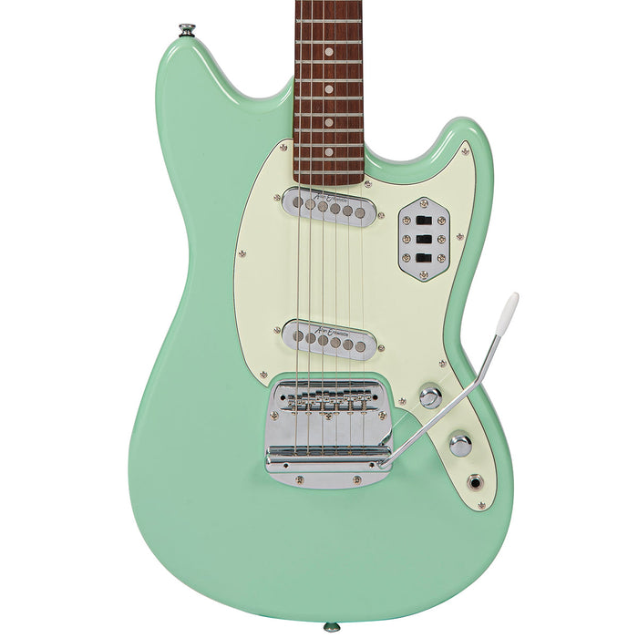 Vintage REVO Series 'Colt' SS Twin Electric Guitar ~ Ventura Green