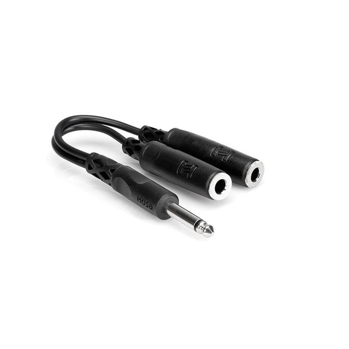 Hosa 6Y-Cable 1/4" Mono 1 Male - 2 Female"