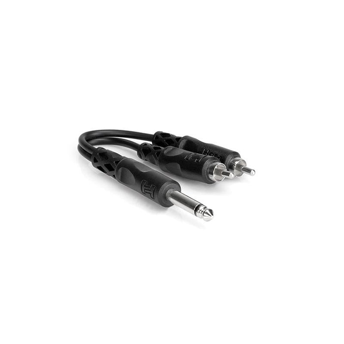 Hosa 6Y-Cable 1/4 Mono Macho-(2)RCA Macho"