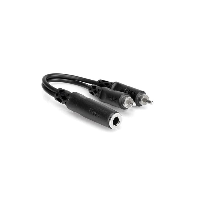 Hosa 1/4" TSF To Dual RCA; Y Cable