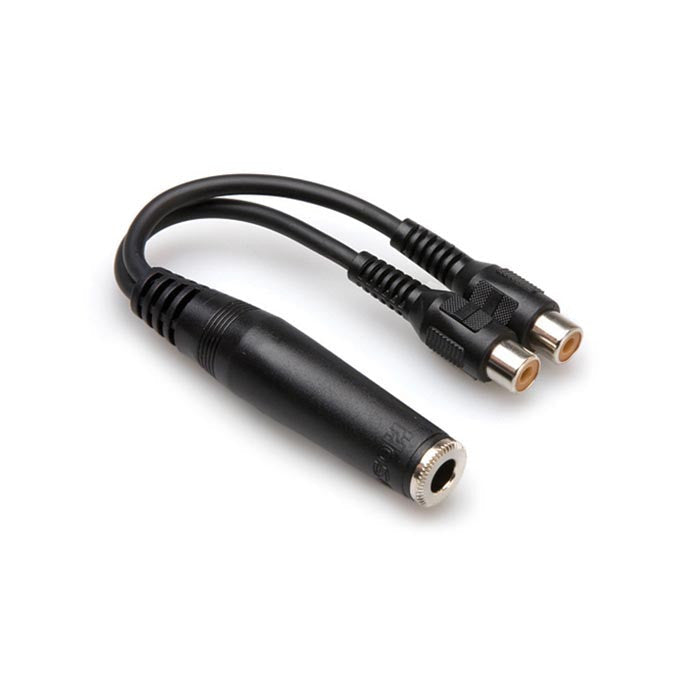 Cable Hosa Y 1/4 Hembra A 2 RCA Hembra