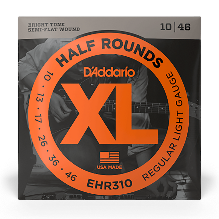 DAddario 10-46 Regular Light Half Round Electric Strings