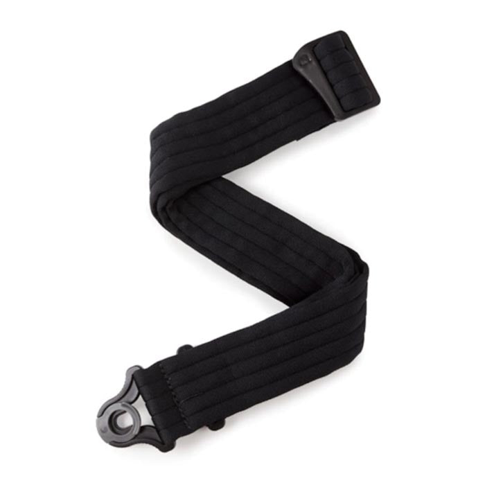 DAddario Auto Lock Guitar Strap Black Padded Stripes