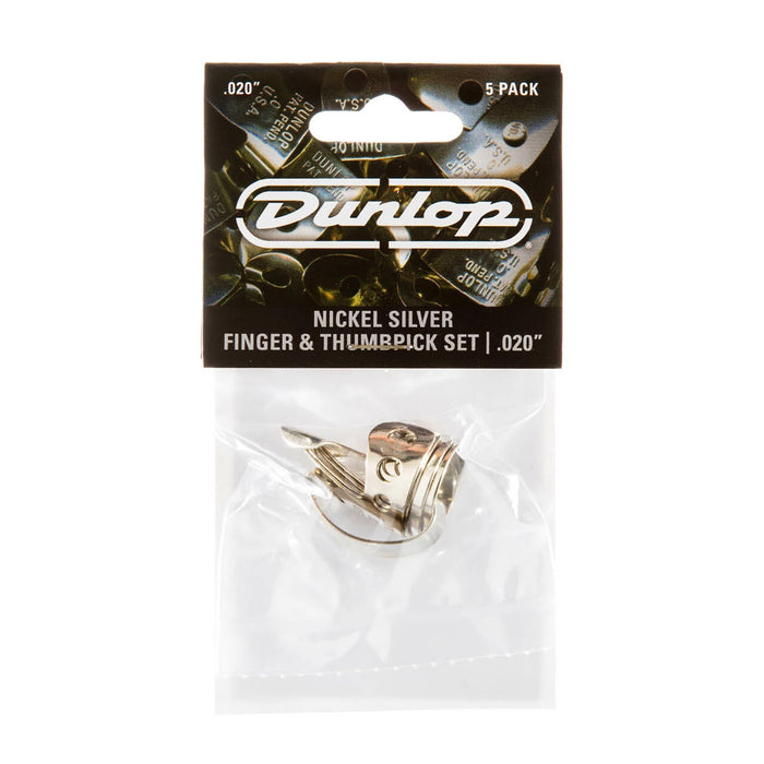 Dunlop .020 Nickel Silver Fingerpicks, 5 Pack