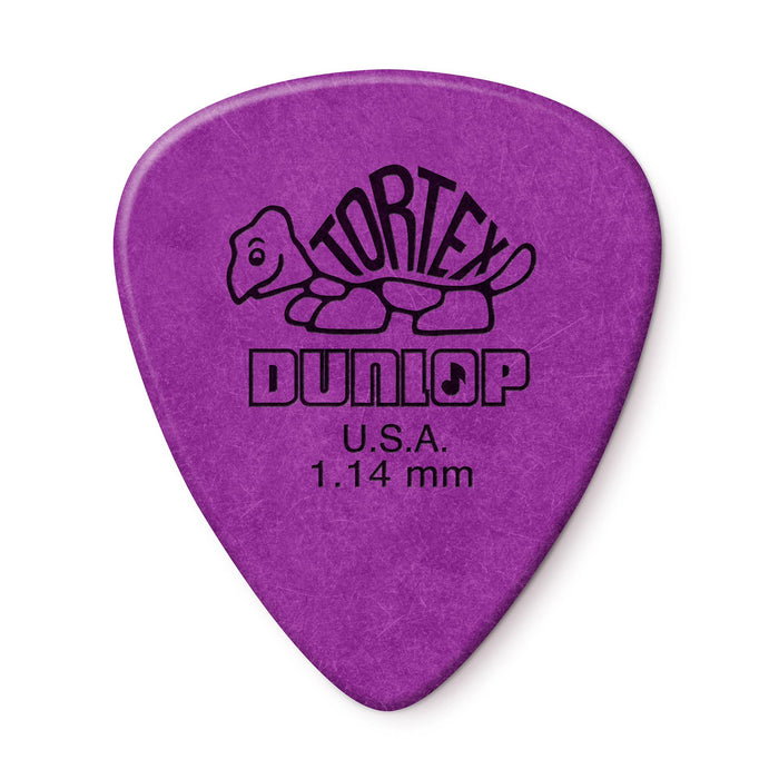 Púas Dunlop 1.14 Purple Tortex Standard, paquete de 12