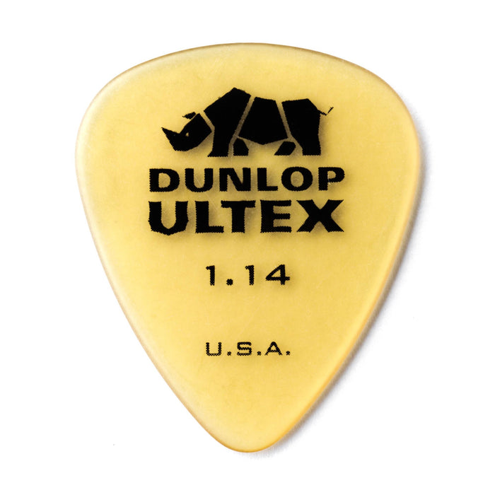 Paquete de 6 púas estándar Dunlop 1.14 Yellow Ultex