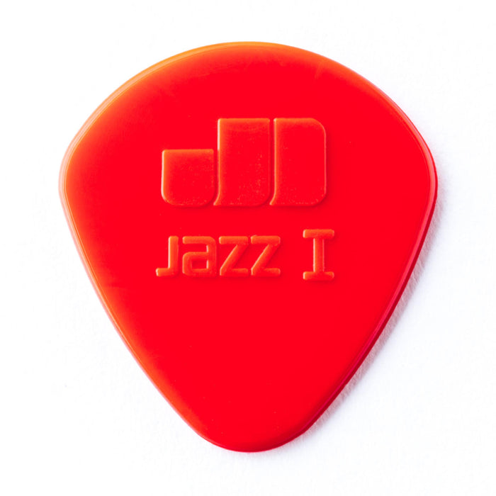 Púas Dunlop 1.38 Red Nylon Jazz I, paquete de 6