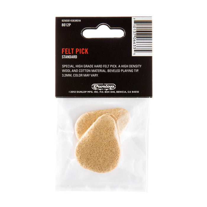 Dunlop 3.2 Felt Pick Standard 3 Pack