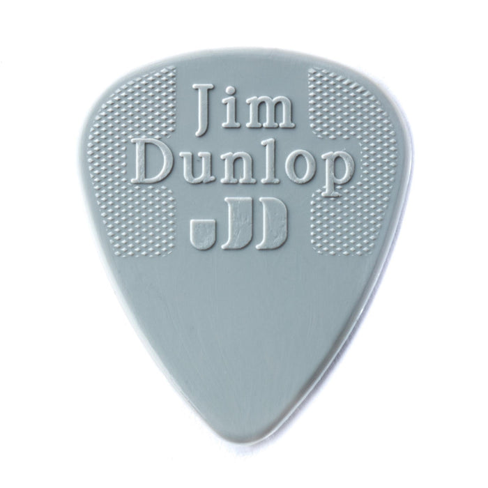 Púas Dunlop .60 de nailon gris Max Grip Standard, paquete de 12