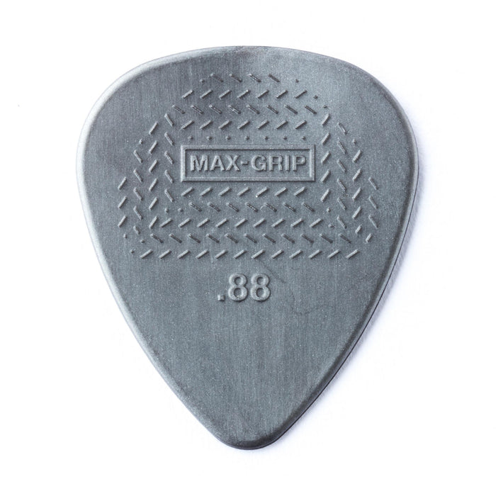 Dunlop .88 Gray Nylon Max Grip Standard Picks 12 Pack