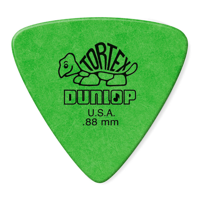 Dunlop 0,88 mm Tortex Triangle Pick paquete de 6, verde