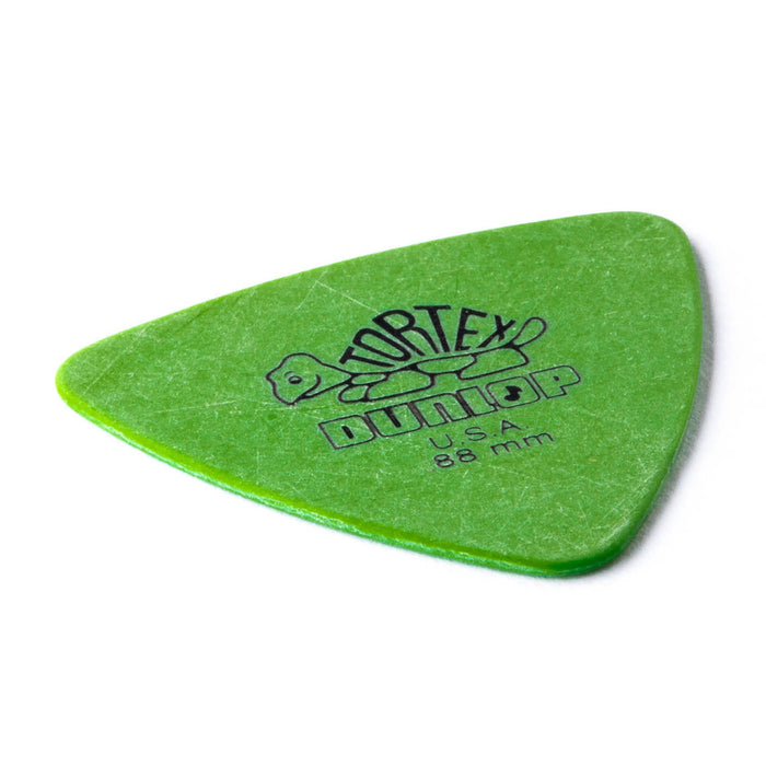 Dunlop 0,88 mm Tortex Triangle Pick paquete de 6, verde