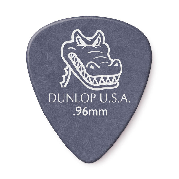 Púas Dunlop .96 Violet Gator Grip Standard, paquete de 12