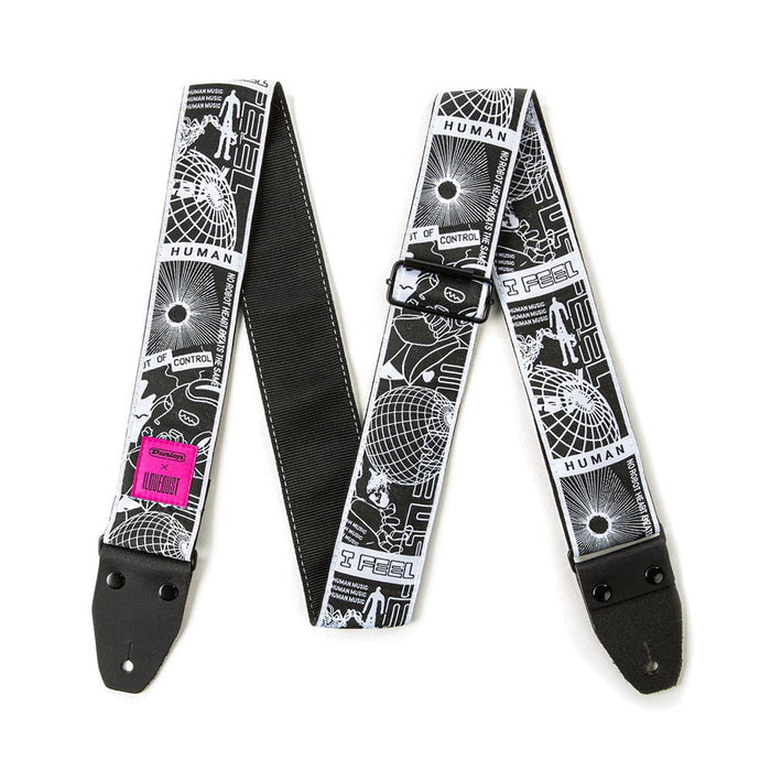 Dunlop I Love Dust Robot Heart Jacquard Strap