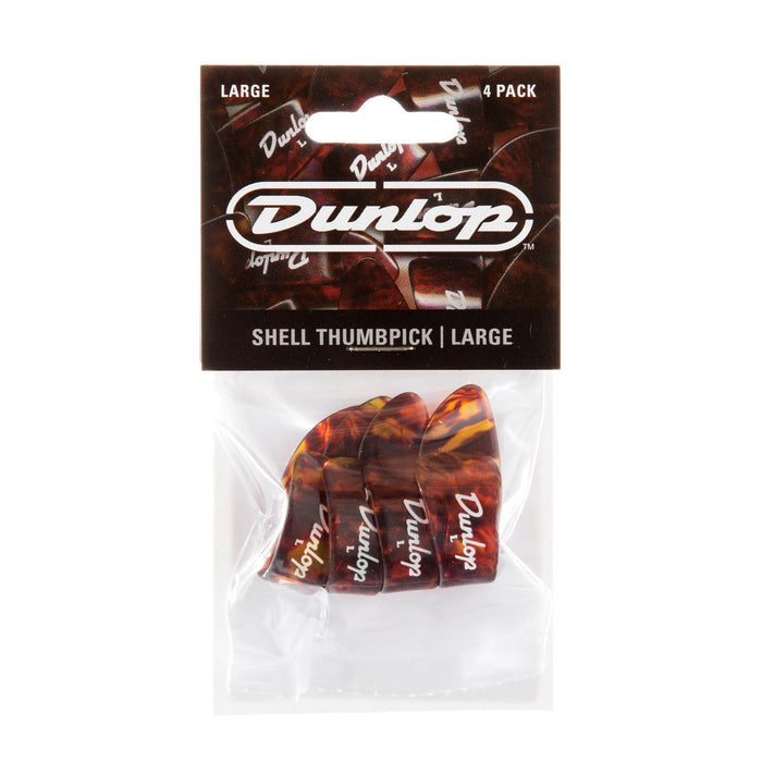 Dunlop Plastic Large Thumbpick Shell 4 Pack