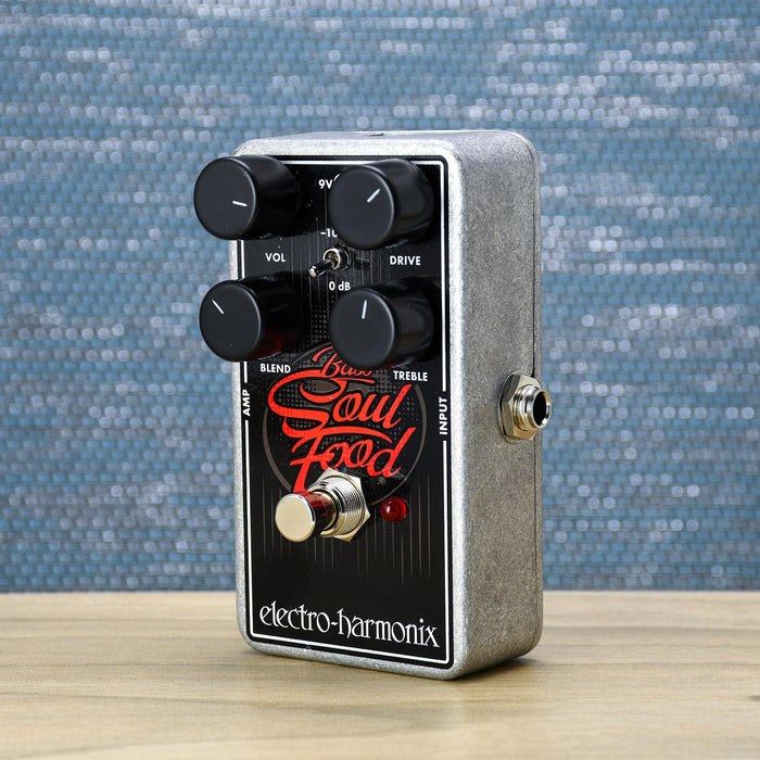 Pedal de distorsión/fuzz/overdrive para bajos Soul Food de Electro Harmonix