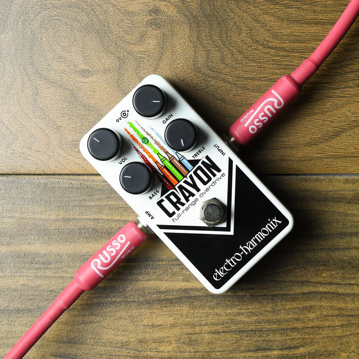 Pedal de efectos de overdrive de rango completo Crayon 69 de Electro Harmonix, Black Label