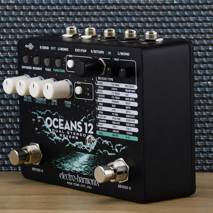 Electro Harmonix Oceans 12 Dual Stereo Reverb