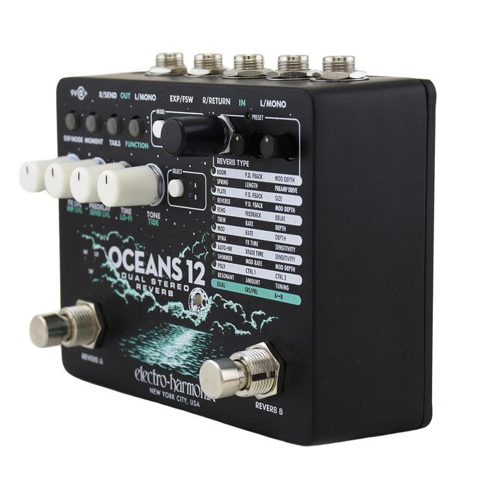 Reverberación estéreo dual Oceans 12 de Electro Harmonix