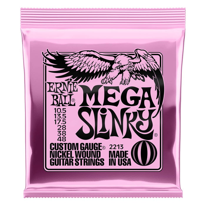 Cuerdas para guitarra eléctrica Ernie Ball 10.5-48 Mega Slinky entorchadas en níquel