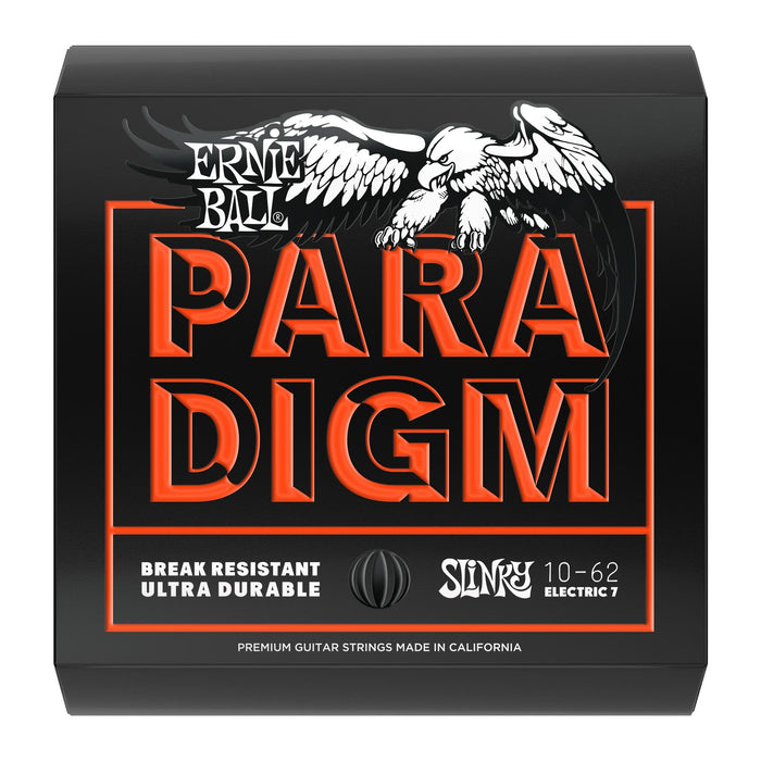 Cuerdas para guitarra eléctrica de 7 cuerdas Ernie Ball 10-62 Paradigm Skinny Top Heavy Bottom Slinky