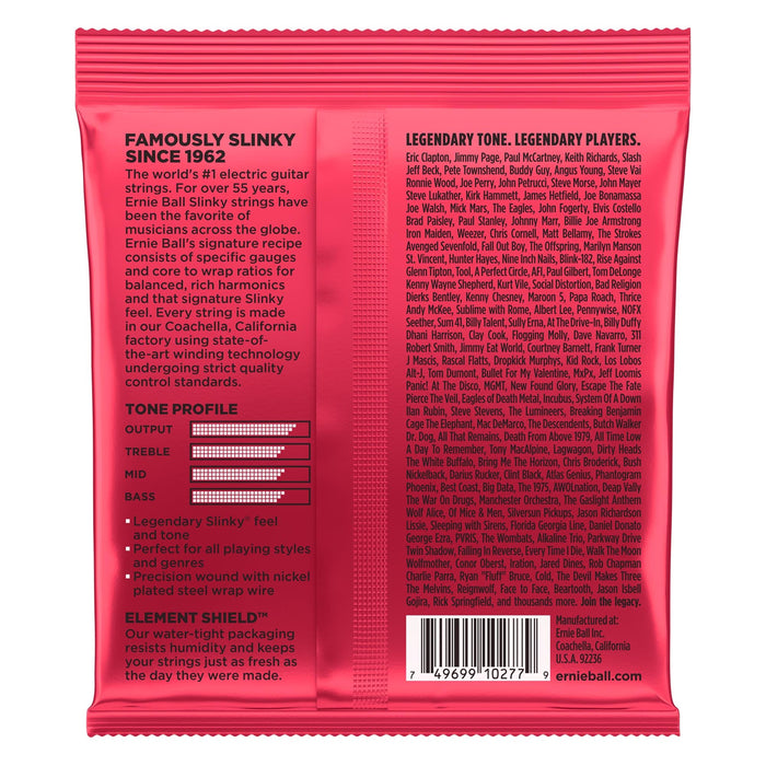 Cuerdas para guitarra eléctrica Ernie Ball 11-52 Burly Slinky entorchadas en níquel