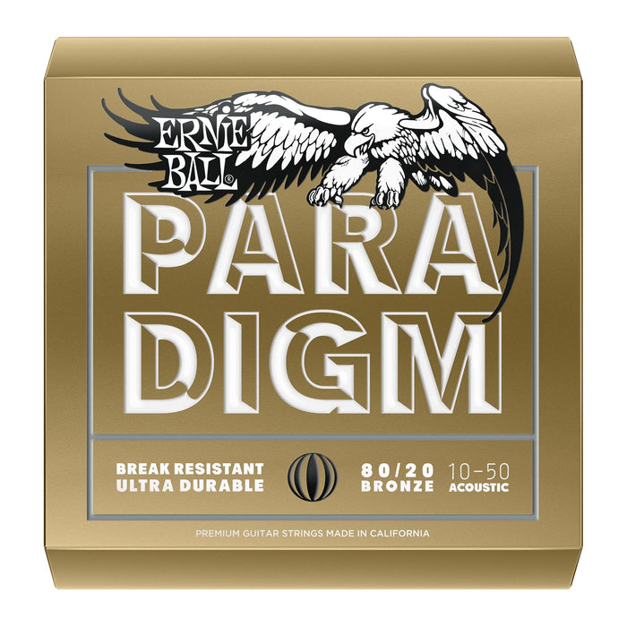 Cuerdas para guitarra acústica Ernie Ball 11-52 Paradigm Extra Light 80/20 Bronze