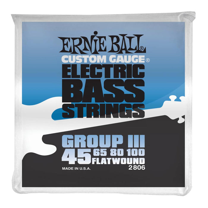 Bajo Ernie Ball 45-100 de entorchado plano