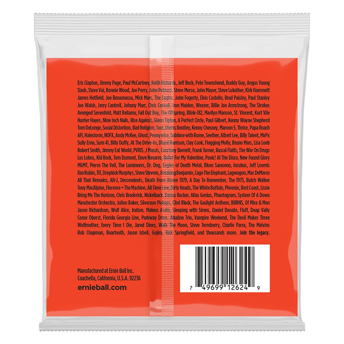 Cuerdas para guitarra eléctrica Ernie Ball de 8 cuerdas con entorchado en níquel, parte superior delgada y parte inferior pesada