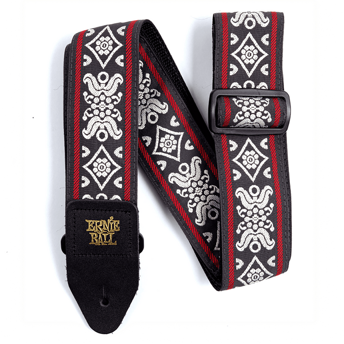 Ernie Ball Blackjack Red Jacquard Strap