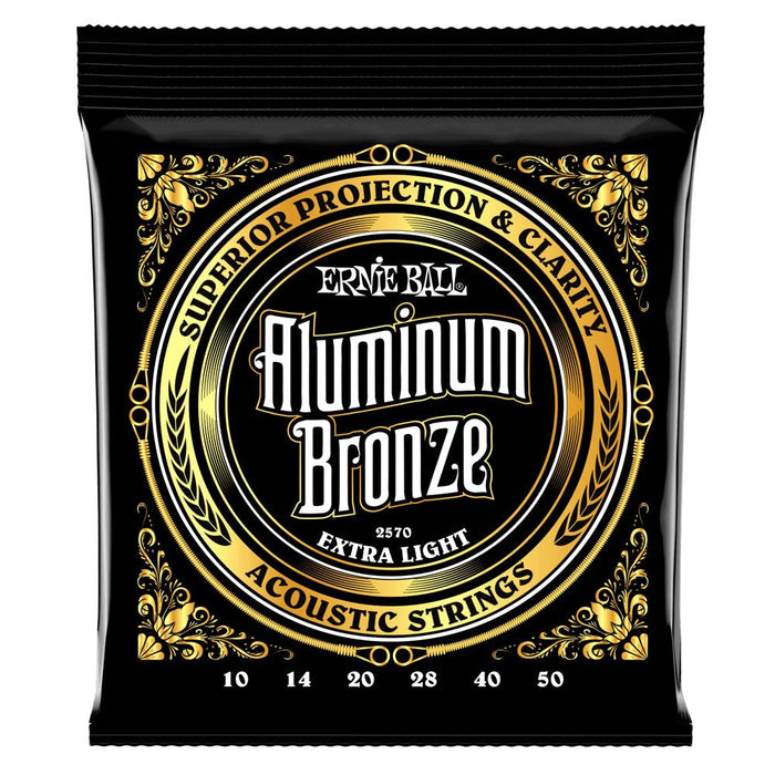 Cuerdas para guitarra acústica Ernie Ball 10-50 de aluminio y bronce extra ligeras