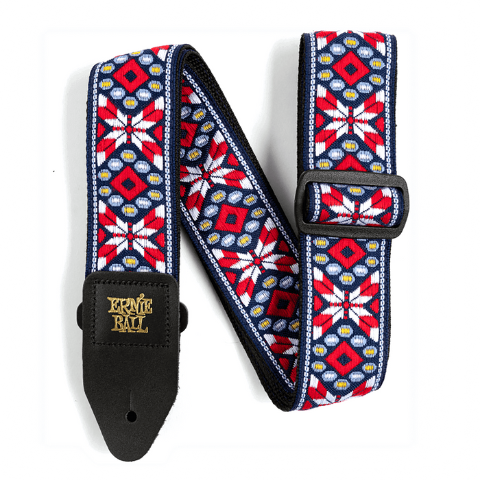 Ernie Ball Taos Fire Red Jacquard Strap