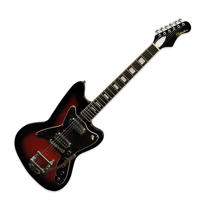 Silvertone 1478RSB Electric Guitar, Red Sunburst