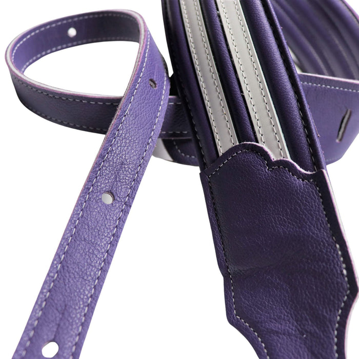 Correa para guitarra Franklin Strap Hot Rod de 2,5 pulgadas, color morado