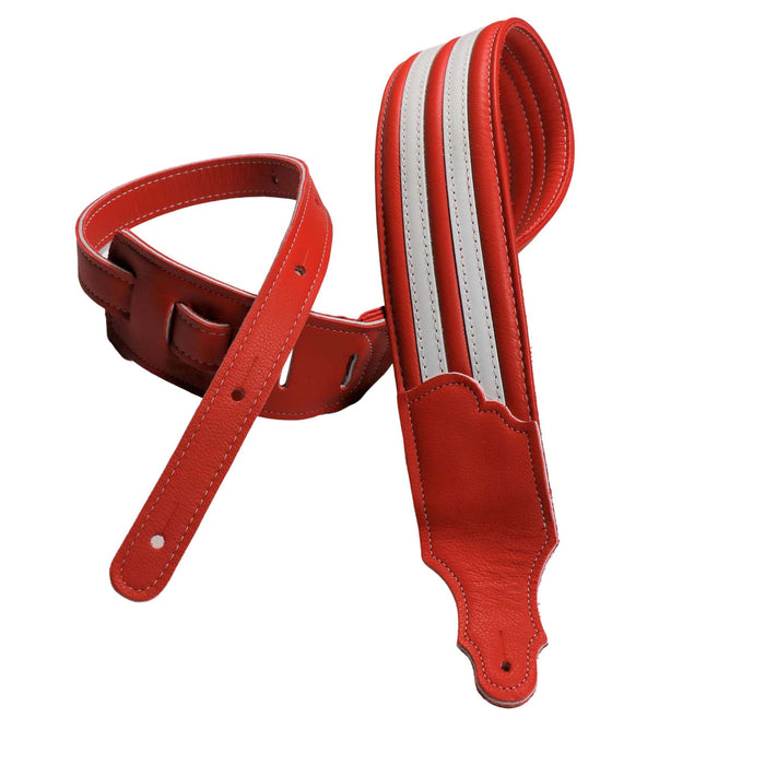 Correa para guitarra Franklin Strap Hot Rod de 2,5 pulgadas, color rojo