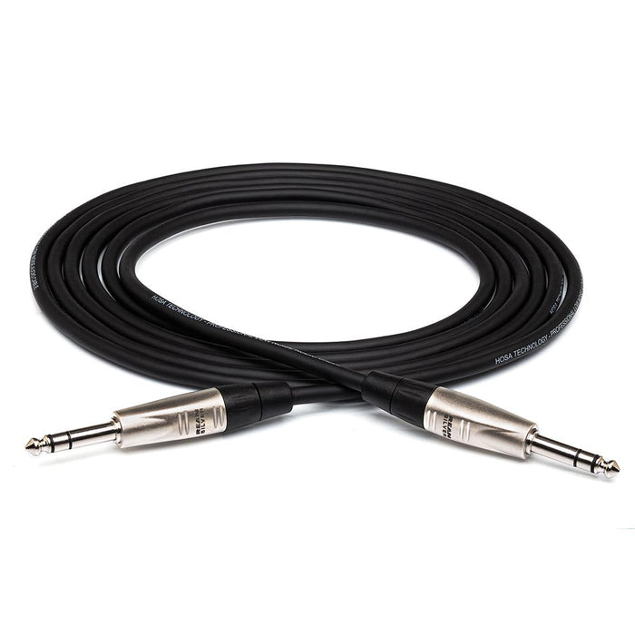 Hosa 10 FT Pro Balanced Interconnect, Rean 1/4 In TRS To Same