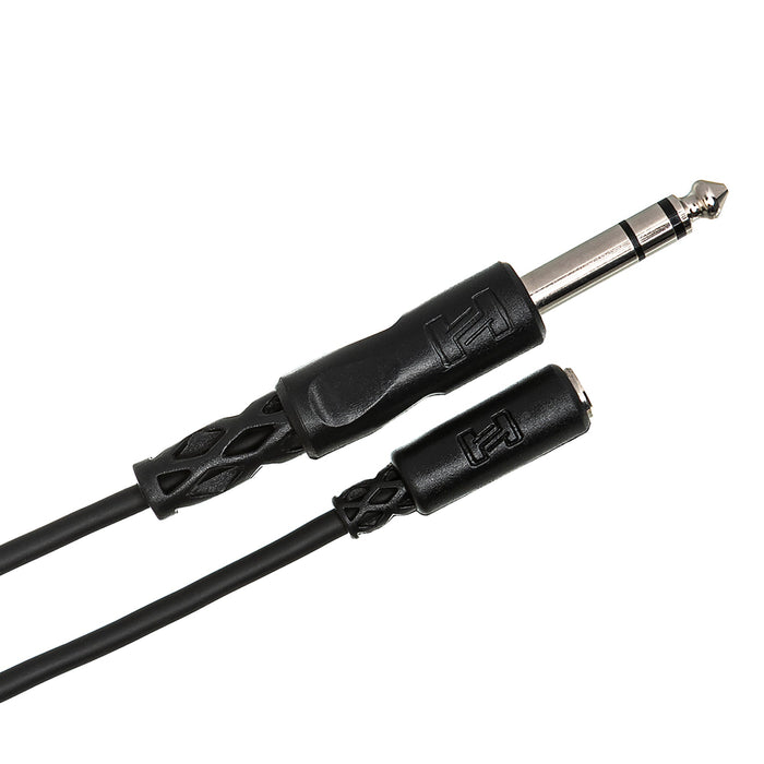 Cable adaptador para auriculares Hosa de 25 pies, conector TRS de 3,5 mm a conector TRS de 1/4 pulg.