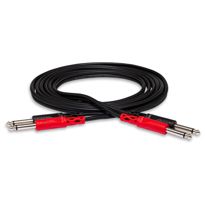 Hosa 4M Stereo Interconnect Dual Cable 1/4" TS To Same (13.2 Ft)