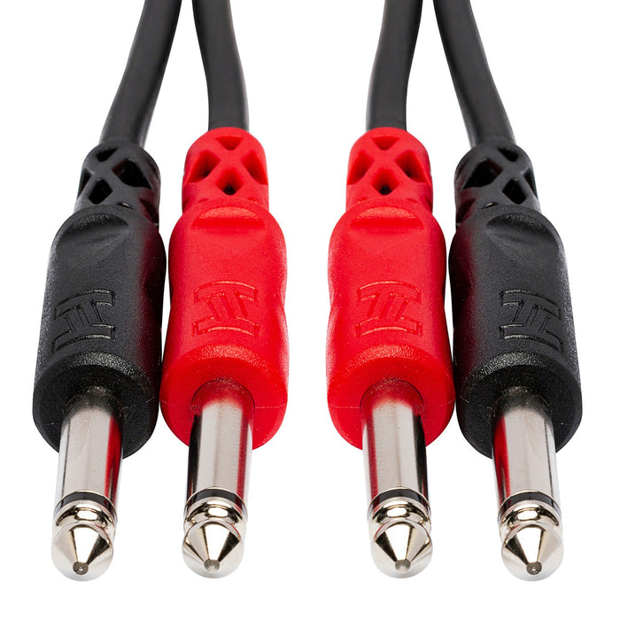 Hosa 4M Stereo Interconnect Dual Cable 1/4" TS To Same (13.2 Ft)