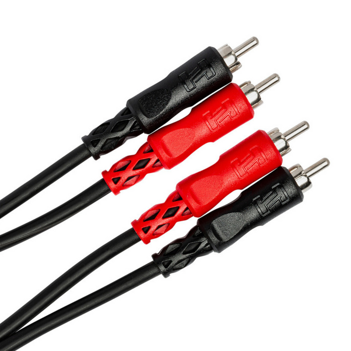 Cable doble Hosa macho a macho RCA - 9,9 pies