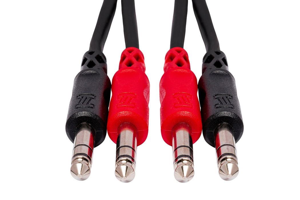 Hosa Dual Stereo 1/4 Cable (6.6Ft)"