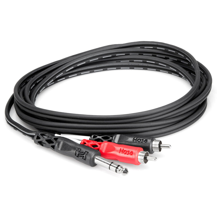 Hosa TRS-203 Send/Return 1/4" - 2 RCA cable 9.9 feet