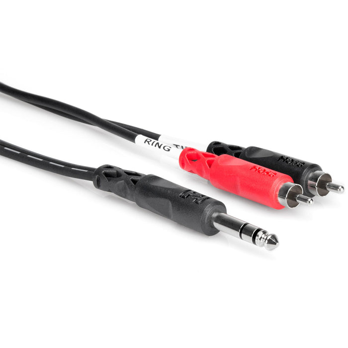 Hosa TRS-203 Send/Return 1/4" - 2 RCA cable 9.9 feet