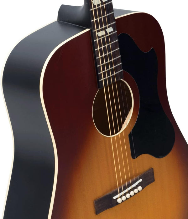 Recording King RDS-7-TS Dirty 30's Series 7 Dreadnought Acoustic Guitar, Tobacco Sunburst