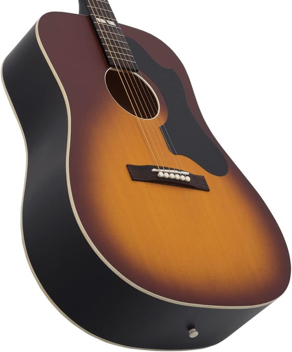 Recording King RDS-7-TS Dirty 30's Series 7 Dreadnought Acoustic Guitar, Tobacco Sunburst