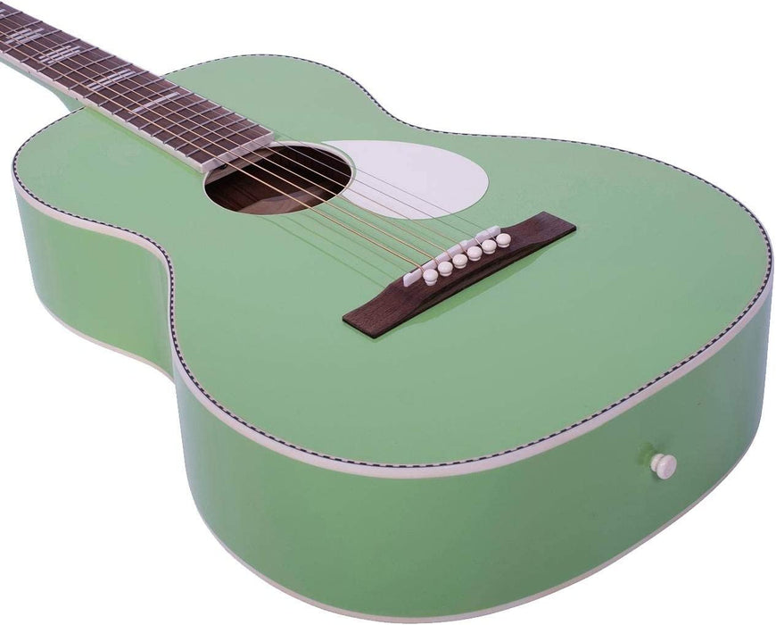 Recording King 6 String Acoustic Guitar, Right, Revolution Green (RPS-7-GN)