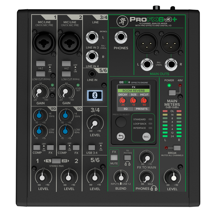 Mackie ProFX6v3+ 6-Channel Analog Mixer